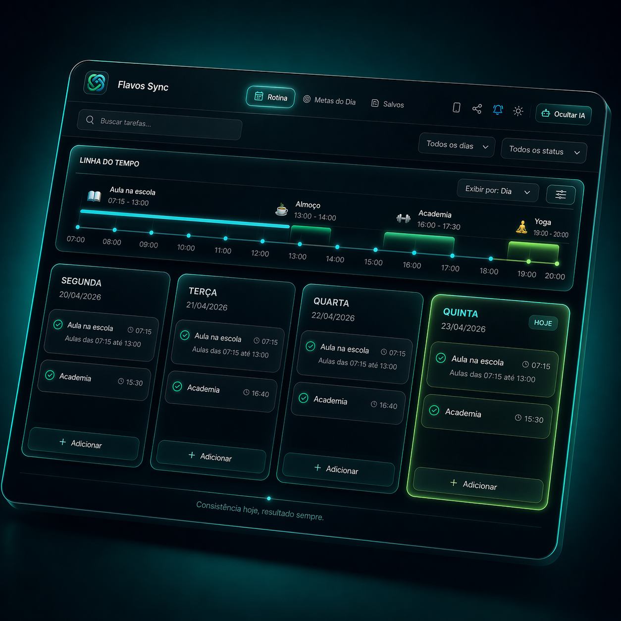 Rotinas Orquestradas por IA — Flavos Sync